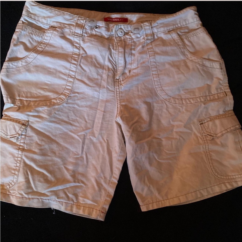 UNIONBAY Women's Cargo Shorts - Cream
